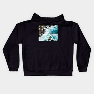 Redsand Beach Waves Kids Hoodie